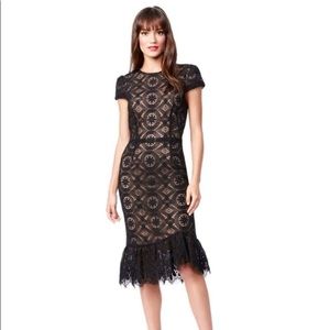 Betsey Johnson Catwalk Black Midi Dress
